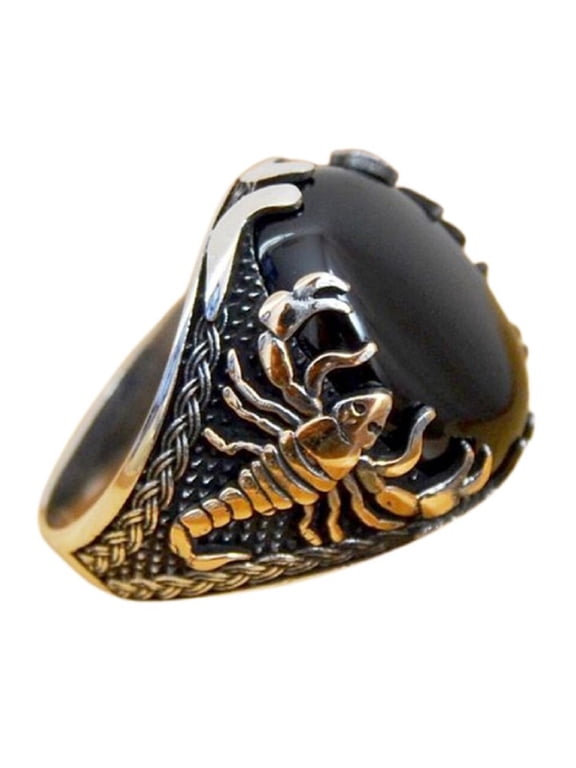 Scorpion Ring, Gothic Scorpion Ring for Men, Norse Viking Scorpion Amulet Ring Scorpion Animal Biker Jewelry, Celtic Scorpion Ring Hip Hop Scorpion Ring Punk Scorpion Animal Ring