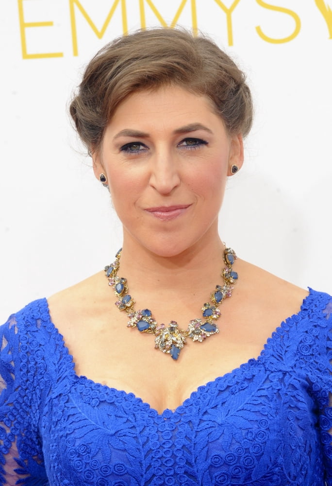 Mayim Bialik At Arrivals For The 66Th Primetime Emmy Awards 2014 Emmys - Part 1 Canvas Art - (16 x 20)