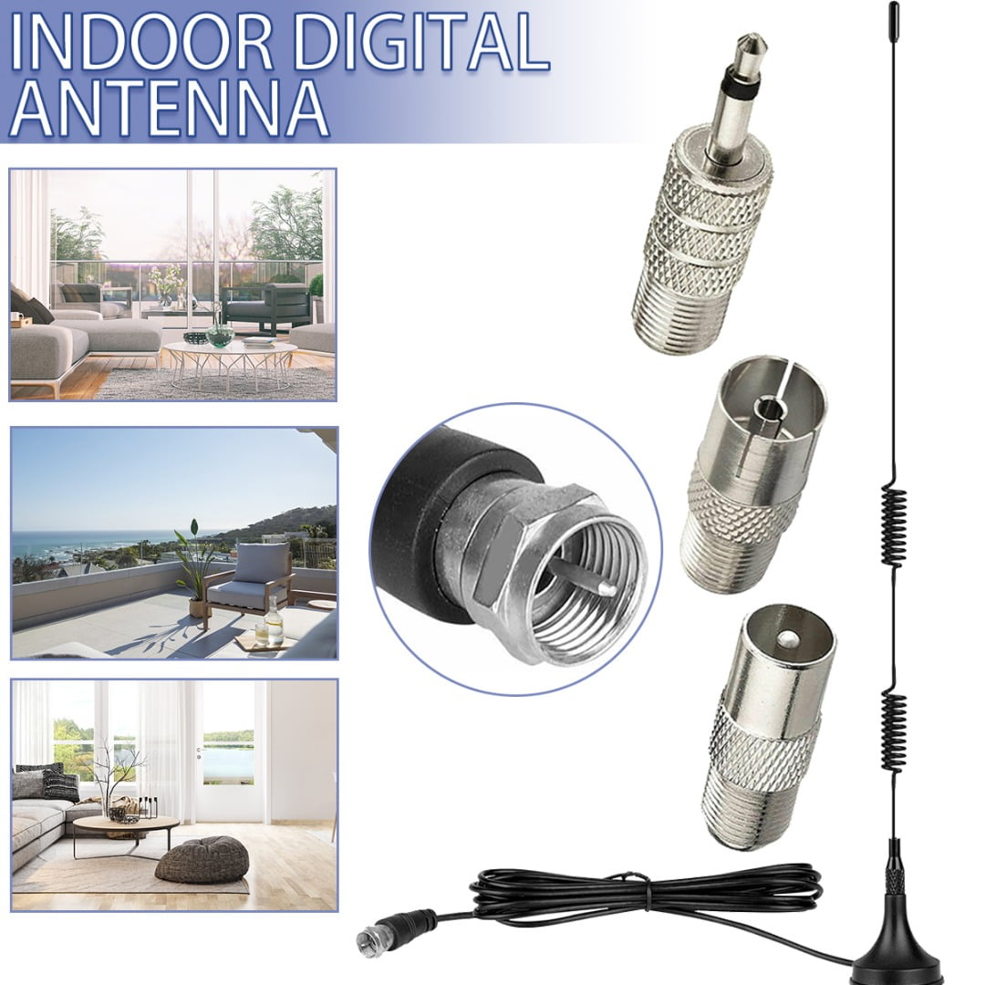 Mayitr 1pc Indoor Radio Antenna HD AM FM Radio Stereo Receiver