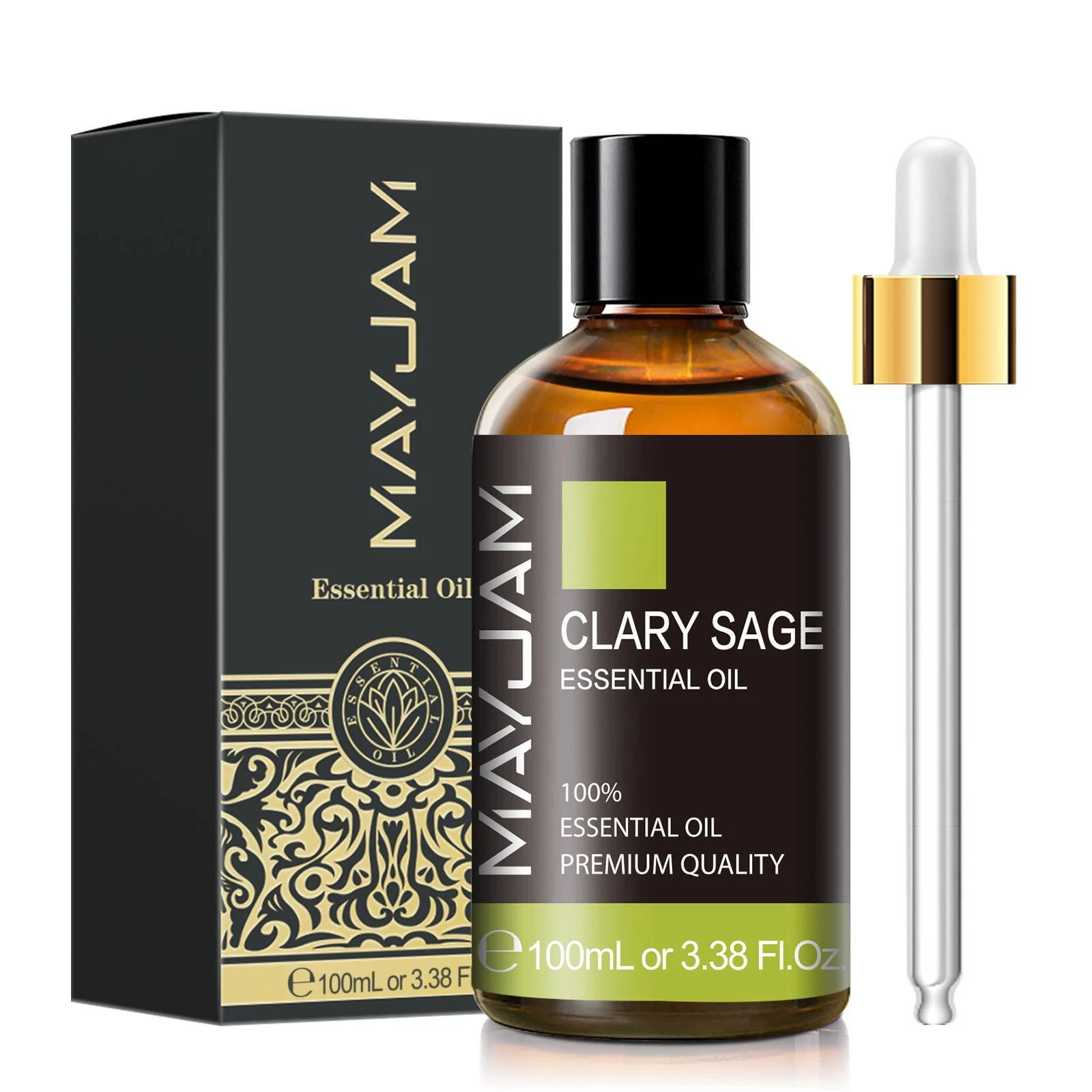 Mayjam 100 Ml Clary Sage Essential Oil 100% Pure Undiluted Natural Massage Hair