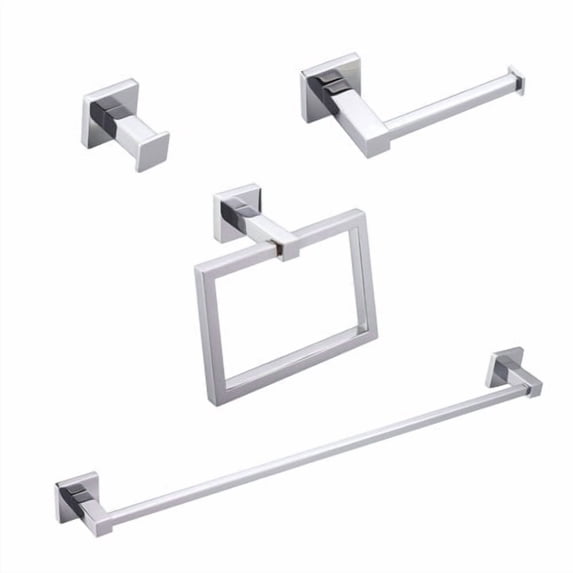 Maykke Mitte 4 Piece Bathroom Hardware Set
