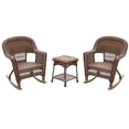 thumbnail image 1 of Rocker Chair Set 3pc - Outdoor Resin Gliders, Stackable Patio Furniture, Mountain Lodge Style, 1 of 1