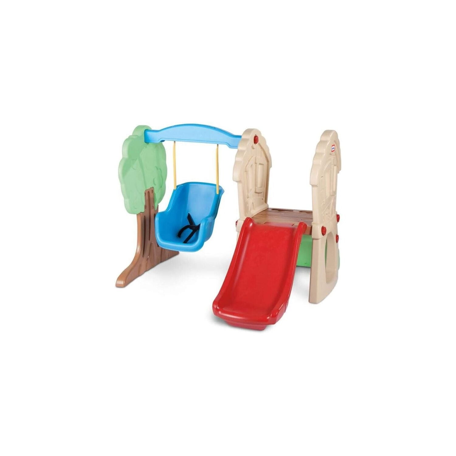 Multicolor Plastic Toddler Climber and Swing Playset