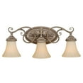 thumbnail image 1 of Bathroom Vanity Light 3 Light, French Bronze Finish, Art Nouveau Style, Over Mirror Lighting, Easy Install, 1 of 4