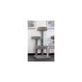 thumbnail image 1 of Maykoosh Artisanal Abode Modern Marvel Multi Level Tree, Floor Mountable, Carpet Material for All Cat Breeds, Climbing Pets - 26"L x 24"W x 46"H-Color:Beige, 1 of 5