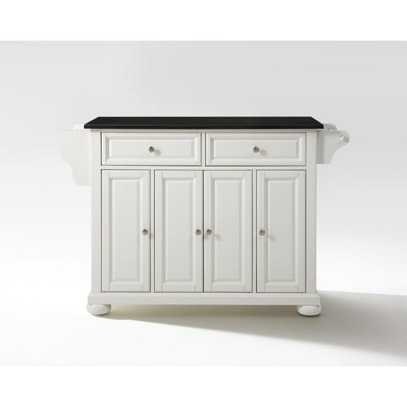 Full Size Kitchen Island with Granite Top & Storage - Portable Kitchen Cart - Modern Kitchen Furniture