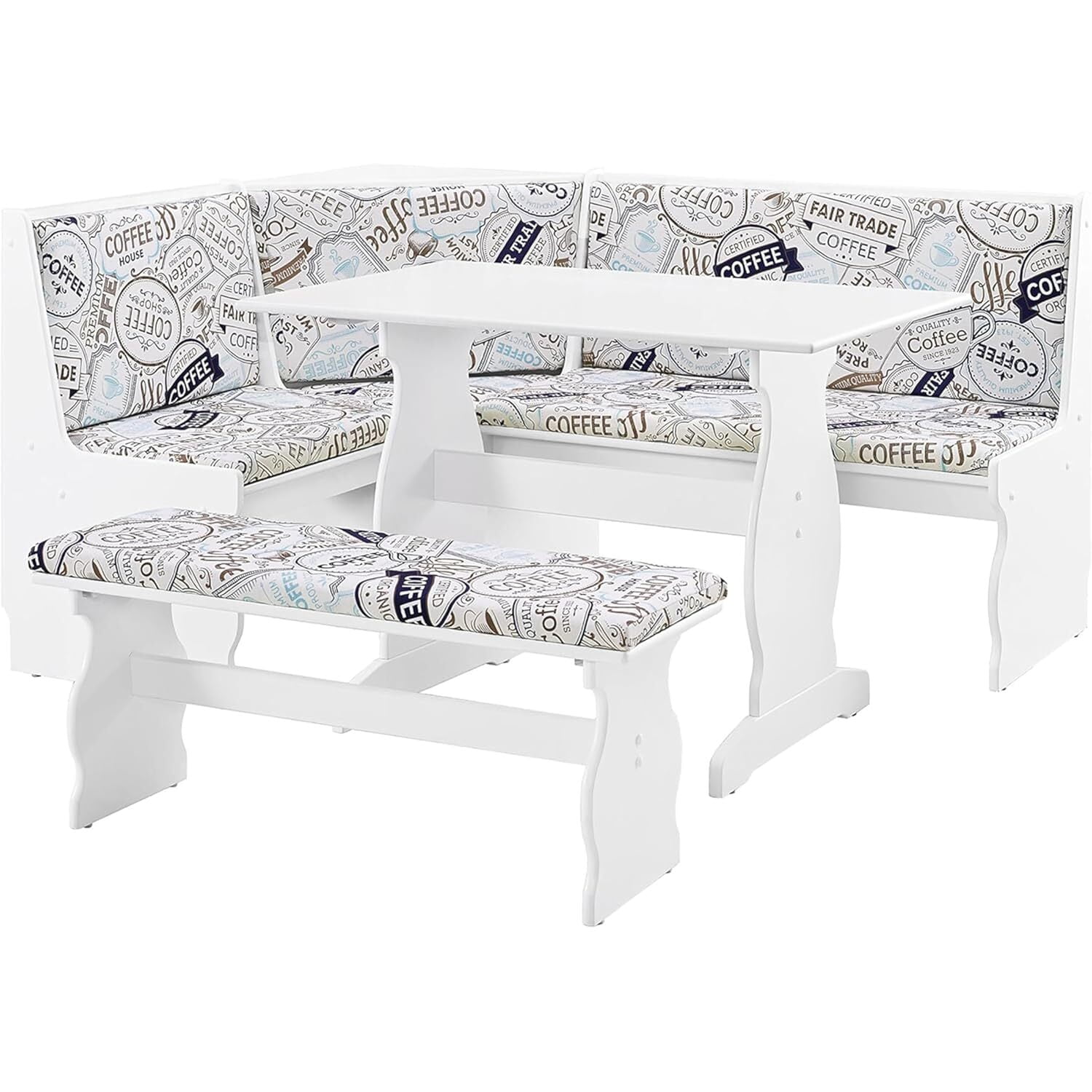 Teak 3-Piece Outdoor Bistro Set with Folding Chairs