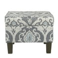 thumbnail image 1 of Wooden Ottoman with Storage, Lift Top Footrest, Fabric Upholstery, Living Room Decor, Blue Gray, 1 of 1