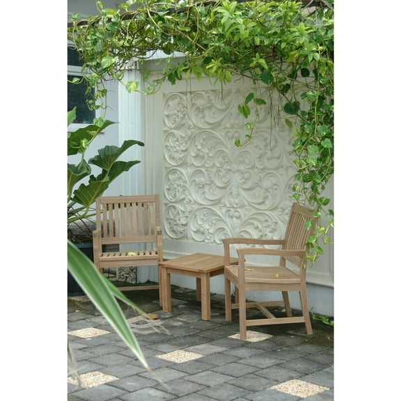 Patio Furniture Set Outdoor 3 Piece Conversation Set Teak Wood