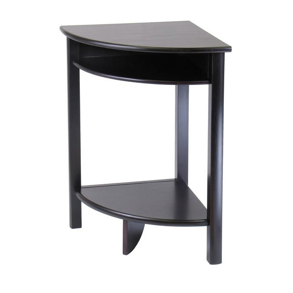 Maykoosh Baroque Brilliance Corner Table, 20.5" L x 20.5" W x 31.1" H - Solid Wood with Espresso Finish, Ready to Assemble