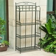 thumbnail image 1 of Outdoor Baker's Rack 4 Tier - Metal Display Shelf for Plants Herbs Decor - Garden Patio Furniture, 1 of 1