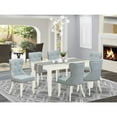 thumbnail image 1 of Baroque Dining Set - 6 Parson ChairsRectangle Table with Butterfly Leaf, 1 of 5