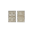 thumbnail image 1 of Paper Leaf Shadow Box Wall Decor - Grey White - Set of 2 - Intricate Art for Home & Office, 1 of 7