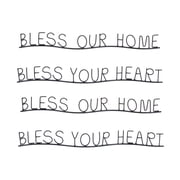 Home Blessing Decor Set of 4 - Welcome Signs for Entryway, Living Room, Heartwarming Sentiments