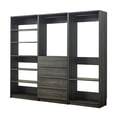 thumbnail image 1 of Maykoosh Closet System Customizible, Walk-In Wardrobe Organizer, Closet System with Hanging, Hanging Rods, Drawers, Heavy Duty-Color:Black,Size:Model EDB 3 Closet, 1 of 8
