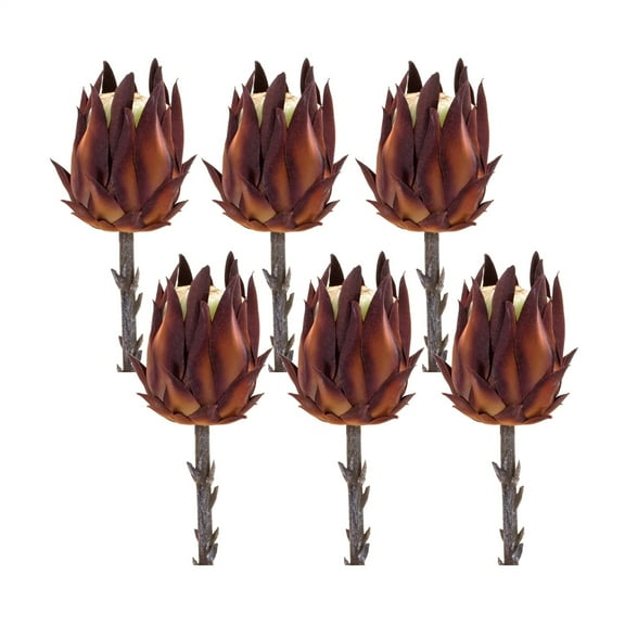 Maykoosh Burgandy Protea Stem (Set Of 6)