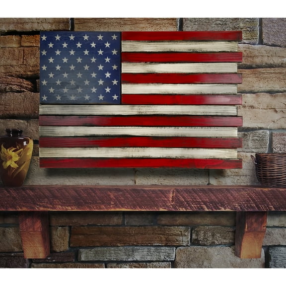 Wall Mounted Gun Concealment Safe Flag, Secure Storage Cabinet, Hidden Compartments, American Flag Decor