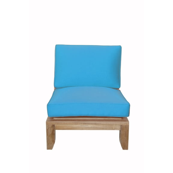 Coastal Outdoor Modular Sectional Sofa - Teak Patio Furniture Set