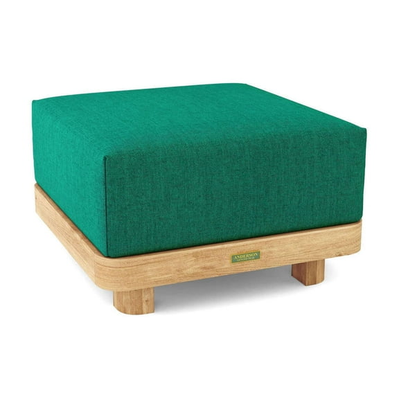 Coastal Ottoman - Modern Footrest, Living Room Decor, Storage Ottoman, Upholstered Bench, Entryway Seating