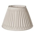 thumbnail image 1 of Coastal Lampshade - Cream Slant Bell Shade, Double Smocked Pleat Softback, Washer Fitter, 1 of 1