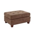 thumbnail image 1 of Maykoosh Country Cottage Furniture Fabric Cocktail Ottoman in Truffle Brown Color, 1 of 1