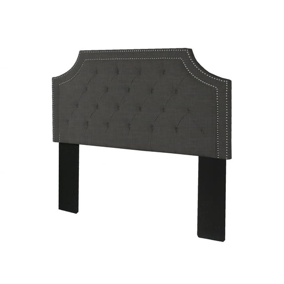 Upholstered Headboard Queen Size, Grey Cottage Style Bedroom Decor