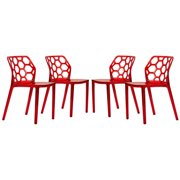 Maykoosh Earthy Elegance Modern Dining Chair - Set of 4