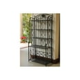 thumbnail image 1 of Maykoosh Medieval Majesty 5-Tier Bakers Rack - Sturdy Iron Construction, Elegant Hammered Finish, Dimensions: 67 x 31 x 16 Inches, Great for Storage-Color:Antique Black, 1 of 3