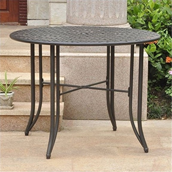 Maykoosh Coastal Charm Iron Outdoor Dining Table