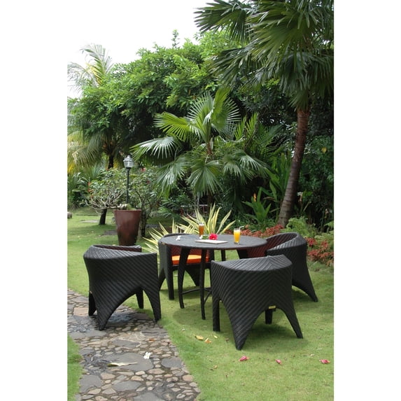 French Country Dining Set - 5 Piece Table & Chair Set - Elegant Design
