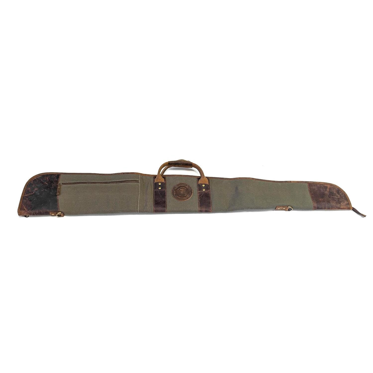 Shotgun Case for Travel & Storage - Buffalo Leather & Canvas Gun Bag