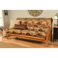 thumbnail image 1 of Full Size Futon Frame with Mattress - Handmade Wood Futon Sofa Bed, Mission Style, 79"L, 1 of 1