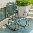 thumbnail image 1 of Outdoor Rocker - Weather Resistant Iron Rocking Chair - Classic Design - Patio Furniture - 36.5"L, 1 of 1