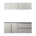 thumbnail image 1 of Maykoosh Garage Storage Cabinet with Doors, Shelves, Wood/Metal type, Wall mounted Tool Cabinets for Office, Home,Garage,Gym ,School-Color:Wood,Size:64x79x20 5 Piece set, 1 of 8