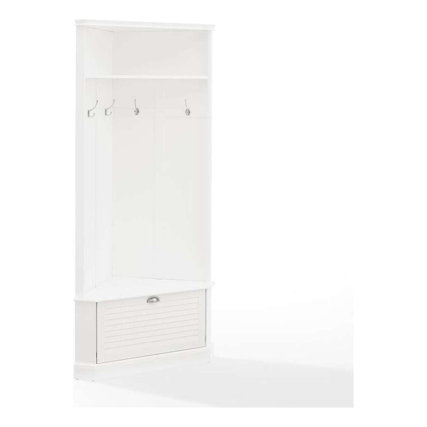 Maykoosh Lakefront Luxury Corner Hall Tree White