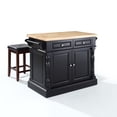 thumbnail image 1 of Kitchen Island with Stools - White Kitchen Cart with StorageSquare Bar Stools - Center Island for Kitchens, 1 of 5