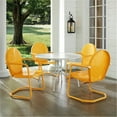 thumbnail image 1 of Outdoor Dining Set 5 Piece Metal Patio Furniture Set - White & Key Lime, 1 of 4
