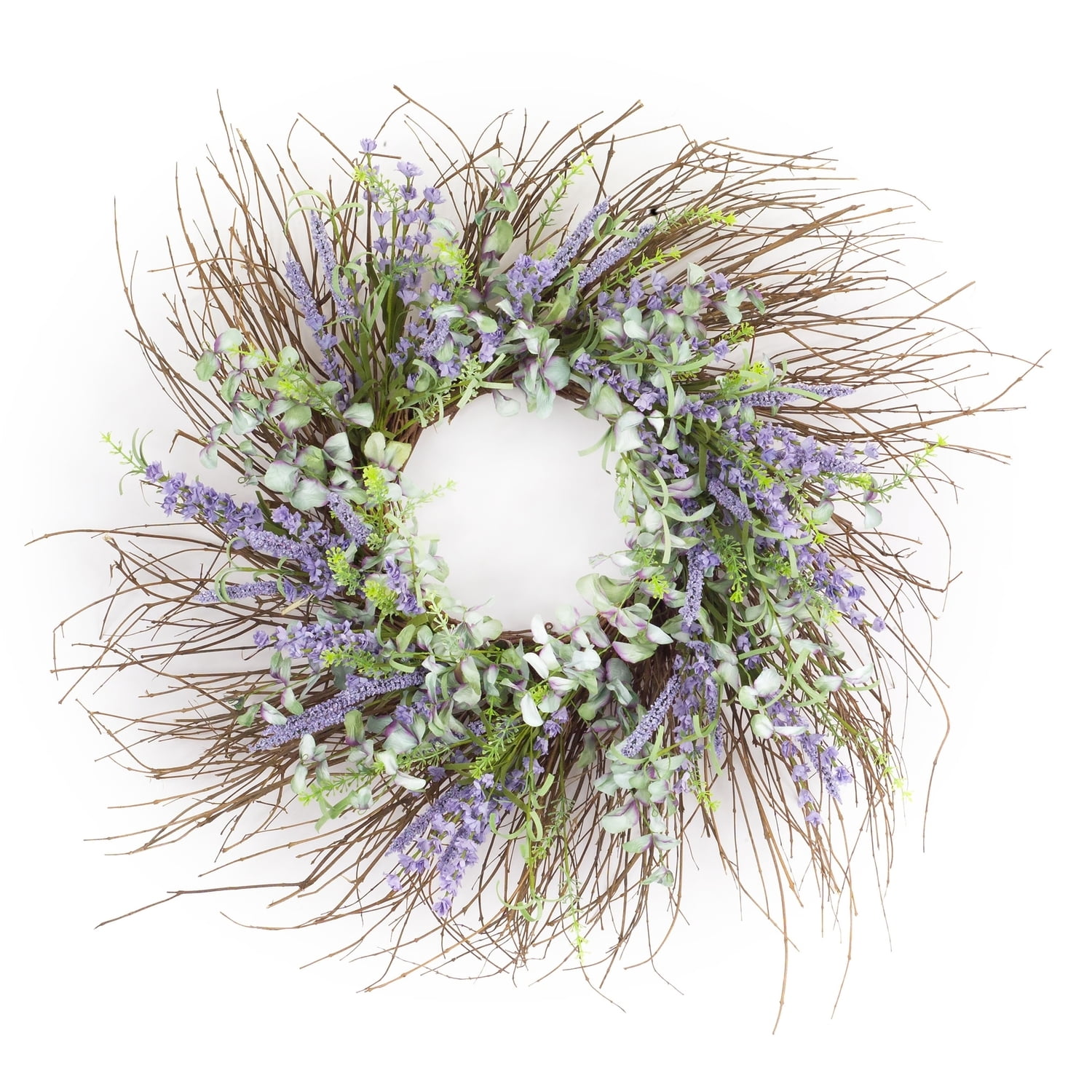 30.5" Multicolor Artificial Floral Eucalyptus Front Door Wreath