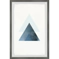 thumbnail image 1 of Modern Blue Triangle Wall Art Print|Framed Geometric Painting|Contemporary Home Decor, 1 of 6