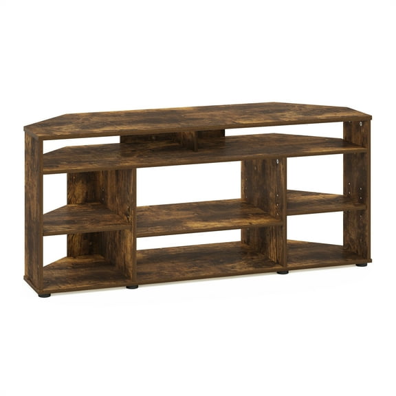Maykoosh Modern Motifs Corner TV Stand TV up to 55 Inches, Amber Pine