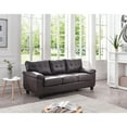thumbnail image 1 of Modern Sofa with Pocket Coil Seating - Faux Leather Living Room Couch, 78 Inch, 1 of 5
