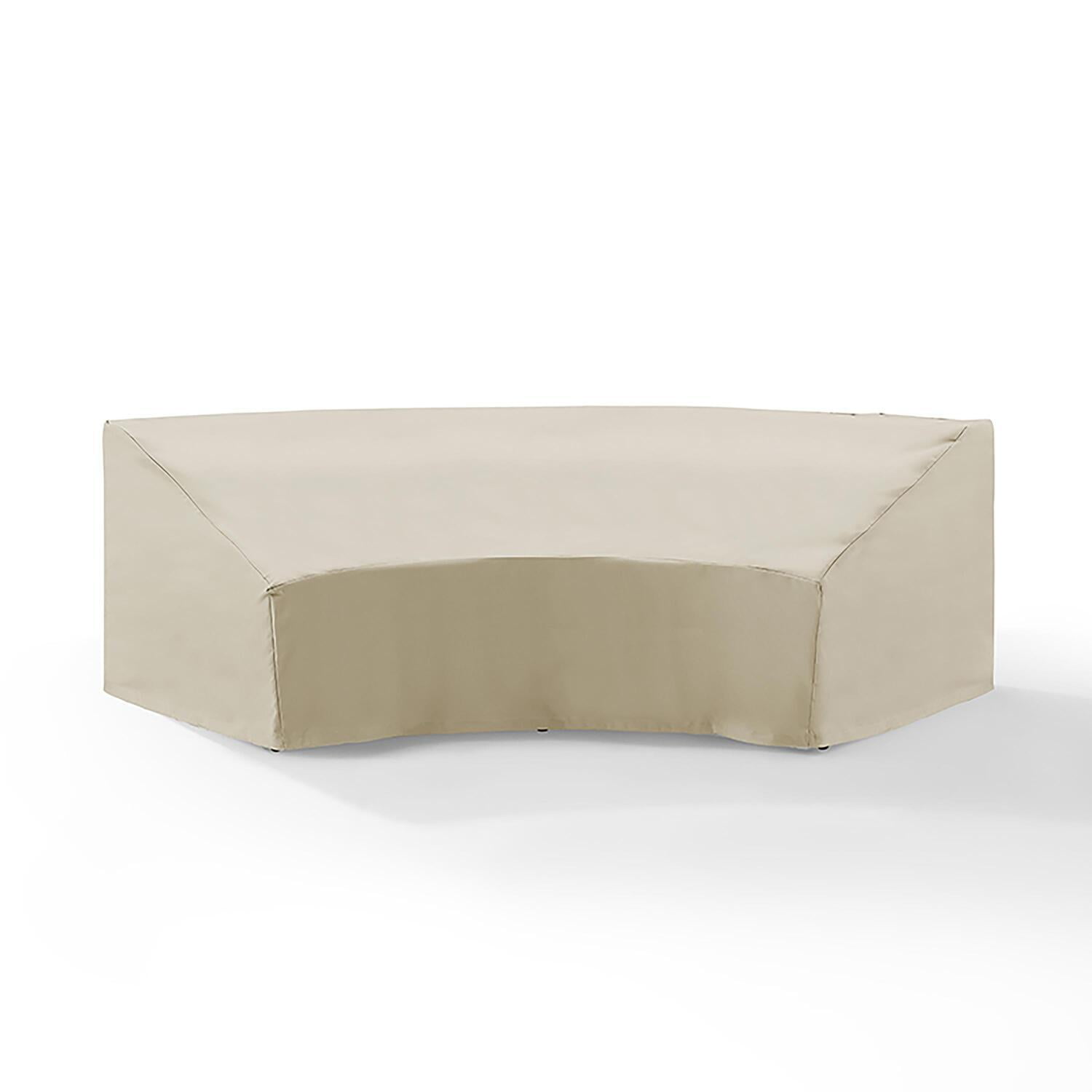 Maykoosh Modern Muse Outdoor Custom-Fitted Sectional Sofa Shelter/Cover With Draw Strings, Outdoor Waterproof Patio Furniture Cover, Tan