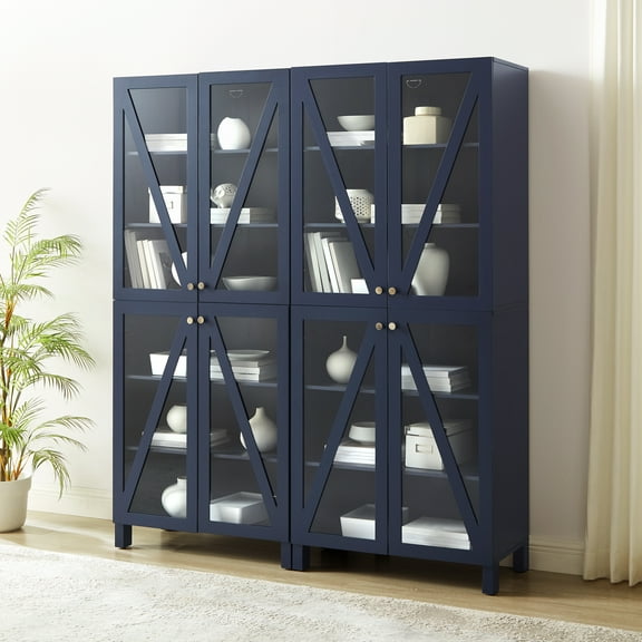 Maykoosh Mountain Majesty 2Pc Storage Pantry Set Navy - 2 Tall Pantries