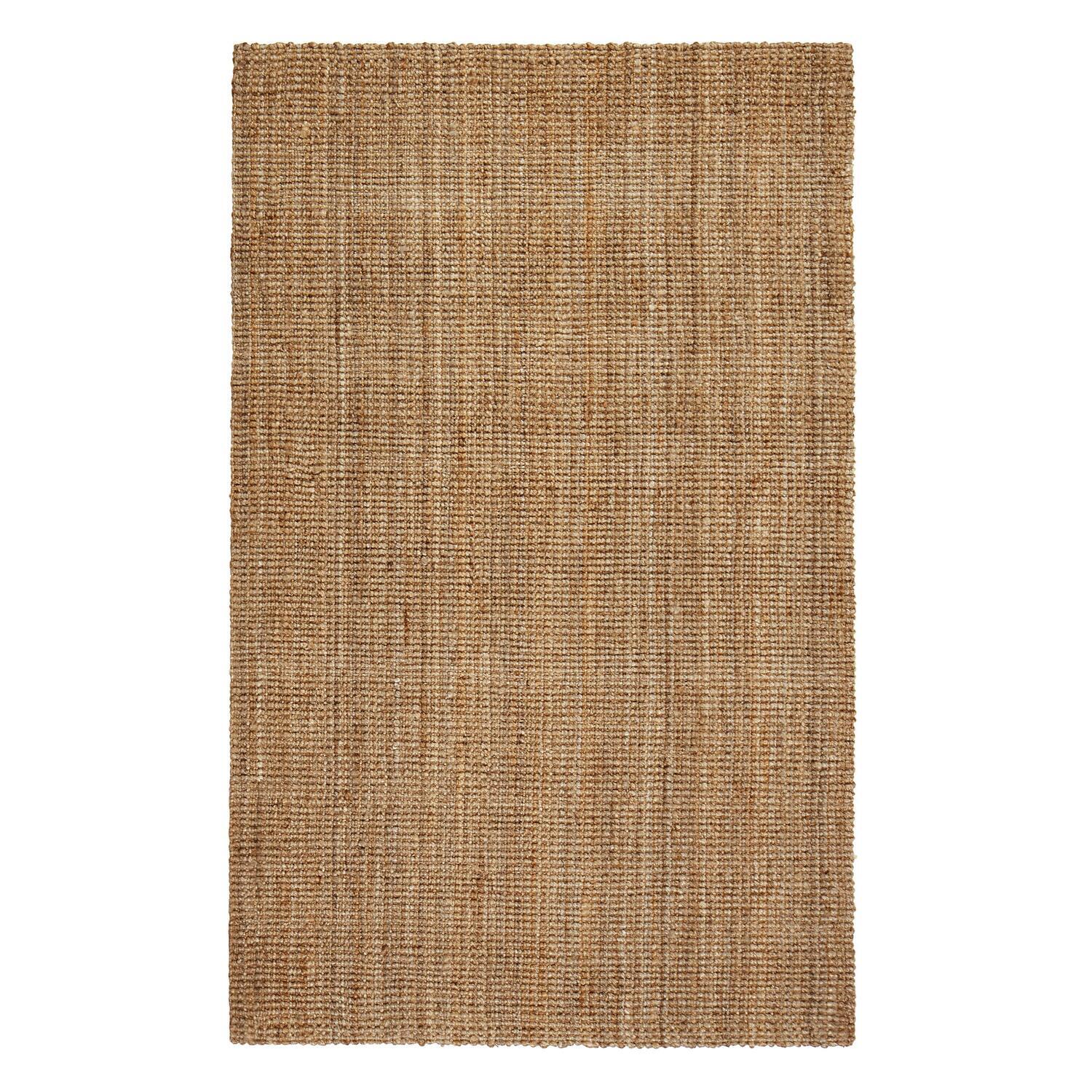 Maykoosh Natural Beauty Jute Rug - 2'6 x 8' Handspun Jute Boucle ...