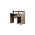 thumbnail image 1 of HomeStock Natural Beauty Office Desk - Modern Design - Keyboard Tray And One Drawer - 19"D x 41"W x 37.62"H, Weathered Oak Finish, Stylish and Functional Workspace Solution, 1 of 1