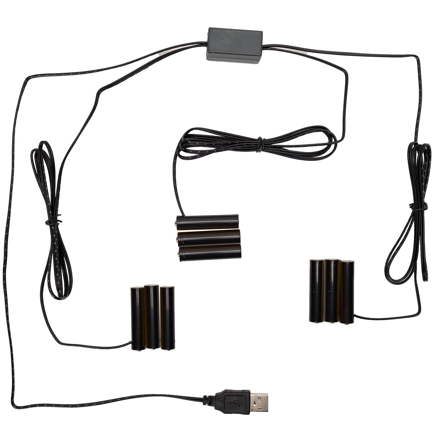 USB Battery Replacement - 3 AAA Connector (2-Pack) - No More Batteries Needed!