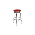 thumbnail image 1 of Chrome Bar Stool - 360 Swivel - Round Seat - Gray Glides - Cafe & Home, 1 of 1