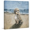 thumbnail image 1 of Dog Beach Painting Canvas Print - Renaissance Style Wall Art for Home Decor, 1 of 9