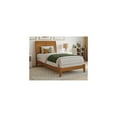 thumbnail image 1 of Maykoosh Renaissance Refinement Twin Bed in Light Toffee with Charging Station: Sleigh Panel Headboard Design, Solid Wood Construction, Requires Box Spring, Includes USB Charging Station, 1 of 6