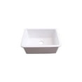 thumbnail image 1 of 5 Inch Single Bowl Kitchen Sink - Fire Clay Construction - Modern Design - 26.5", 1 of 6